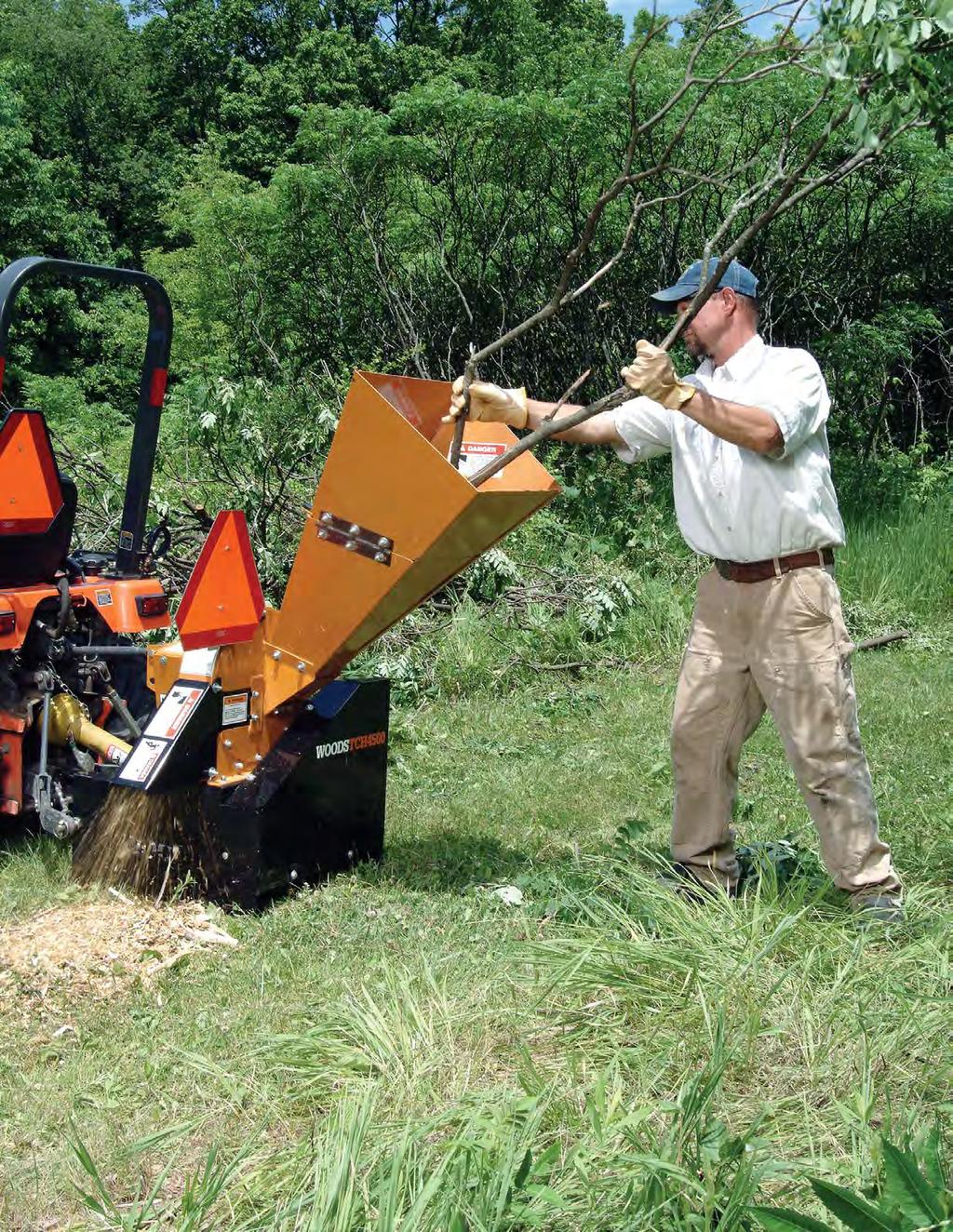 There s nothing like the smell of fresh ground wood. TSG4500 Wood and Brush Equipment Sometimes you need more than an ax to tackle trees, brush, stumps and logs.