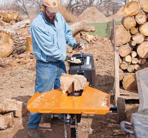 COMMERCIAL KINETIC LOG SPLITTER WOOD & BRUSH Equipment Kinetic technology isn t new, but it s the wave of the future in fast, clean log splitting.