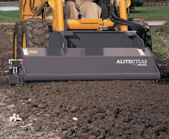 TILLERS SKID STEER Attachments See more rotary tillers in our Tillage Equipment Section Power on Each End of Drive Shaft Dual-drive motors power both ends eliminating rotor twist.