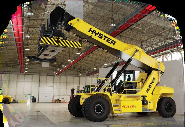 EXCELLENT LIFT, LOWERING AND TRAVEL SPEEDS Hyster RS45-46 trucks deliver high productivity with 4-mode average speeds for lifting and lowering under laden and unladen conditions of 84.5 fpm (0.