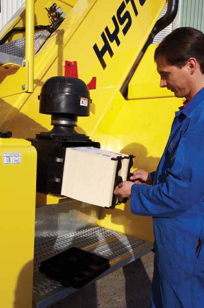 SERVICEABILITY ACCESS MAJOR COMPONENTS IN SECONDS All major components are readily accessible for servicing, resulting in shorter downtimes, increased productivity and lower cost of ownership.