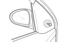 Mirrors Manual Rearview Mirror While sitting in a comfortable driving position, adjust the mirror so you can see clearly behind your vehicle.