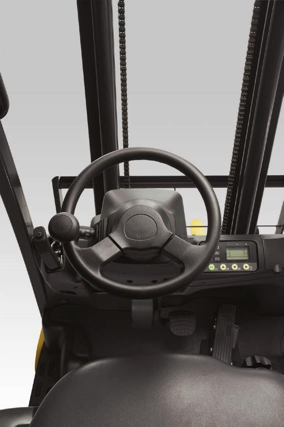6 Stable Control by the Airtight Wet Disc Brake System Superb Turning Stability Not only does this Komatsu brake technology confer excellent control even under wet floor conditions, it also offers