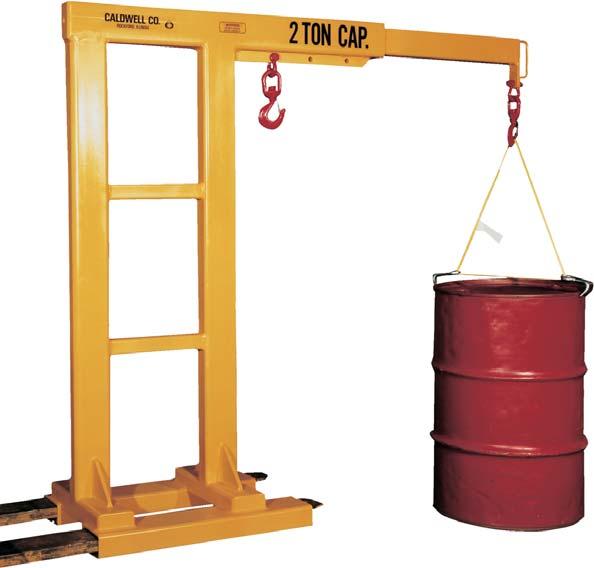 Booms Model ROB - Reach Over Fork Lift Boom This Reach Over Boom can be utilized where an extension boom is required and clearance is a factor. Multiple hook positions. Telescoping boom.