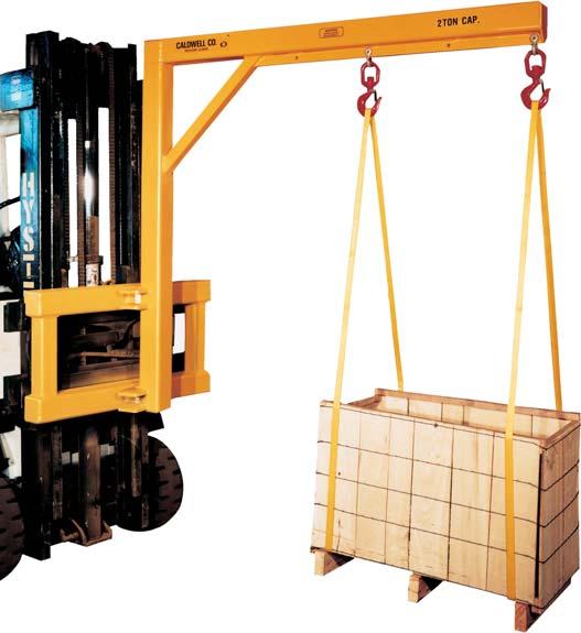 Booms Model FCJ - Carriage Jib Fork Lift Boom The Carriage Jib Boom attachment can be utilized when fork obstruction is undesirable.