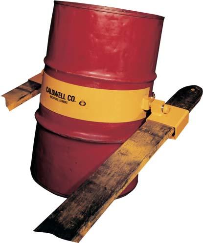 Drum Handling Model FDL - Fork Lift Drum Lifter/Rotator The Caldwell Lifter/Rotator unit is designed for use with a lift truck in areas where an overhead hoist is not available.