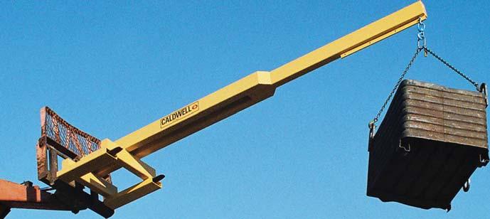 Booms Model EFB - Extended Fork Lift Boom Get the Extra Reach You Need with our Extended Fork Lift Boom Designed specifically for use with off-road fork trucks, this fork boom has four different hook