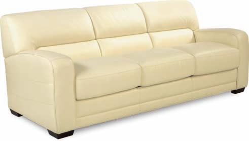 316 GORDON SIGNATURE LEATHER SOFA Shown in Orion LF104731 Ivory 730-316 700-316 740-316