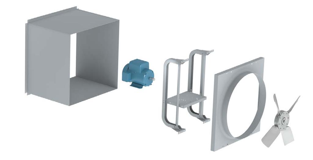 PROPLLR WALL S Overview WPB WPD Construction Features aluminum or fabricated steel propellers.