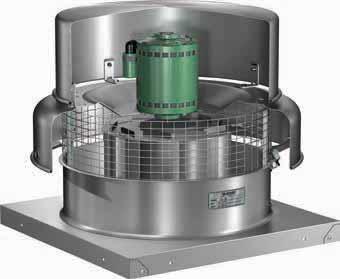 Direct Drive Specifications Model G Spun aluminum downblast exhaust fans shall be direct drive type. These fans are specifically designed for roof mounted applications exhausting relatively clean air.