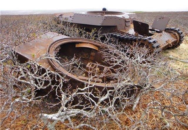 Type 97 Chi-Ha wreck Paramushir, Kuril Islands (Russia)