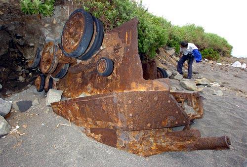 (Japan) This wreck comes from Saipan (information from the museum)