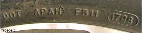 3 Enter the DOT number from either of the front tires on the incident vehicle.