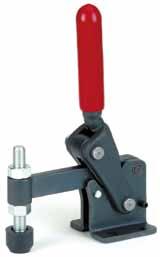 Heavy vertical toggle clamp No. 6811P Heavy vertical toggle clamp with horizontal base. Reamed and case-hardened bearing bushes.