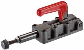 Heavy push-pull type toggle clamp No. 6842PK Heavy push-pull type toggle clamp with solid lever. For push- and pull-clamping. (Equal operation of rod and lever).