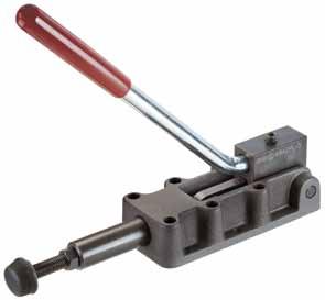 Heavy push-pull type toggle clamp No. 6842PL Heavy push-pull type toggle clamp with reversible lever. For push- and pull-clamping. (Equal operation of rod and lever).