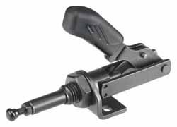 Push-pull type toggle clamp, black No. 6841B Push-pull type toggle clamp, black With small angle base. Push- and pull-clamping. (Equal operation of rod and lever).
