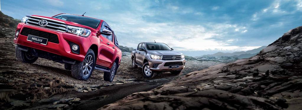 BEYOND POWER The all-new Hilux boasts a surprisingly quiet engine that offers superior torque at low rpm, great performance at high speed and heightened fuel efficiency to bring to you a truly