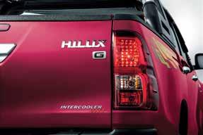 8G (AT) BEYOND STYLE Every contour of the all-new Hilux is shaped to impress.