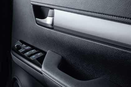 All Auto Power Windows [G variants only] Equipped with hassle-free automatic up & down