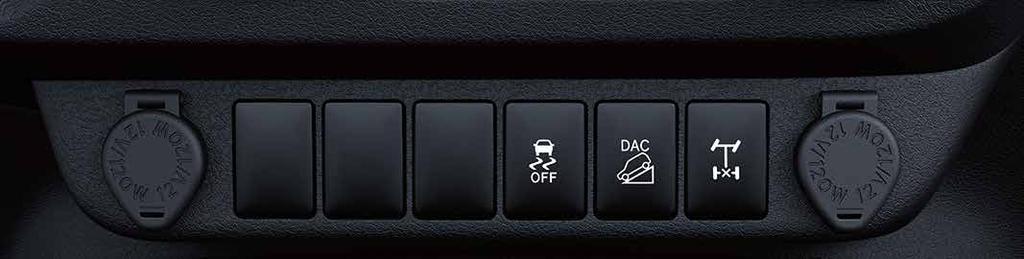 4WD Transfer Dial [4x4 variants only] Easily switch from 2WD to