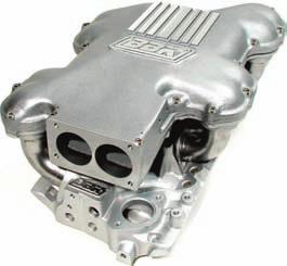stock 5.7L IROC-Z. Helping produce about 10-12 horsepower of this gain is our Power-Plus Series twin 58mm throttle bodies which is also available at a reduced cost in kit form with the new manifold.
