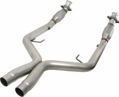and Cobra models. Mustang owners can get the most performance for their money with BBK CNC-Series off-road and highflow Cat X-pipes. All X-pipes are computer mandrel-bent from fully aluminized 2.5 in.