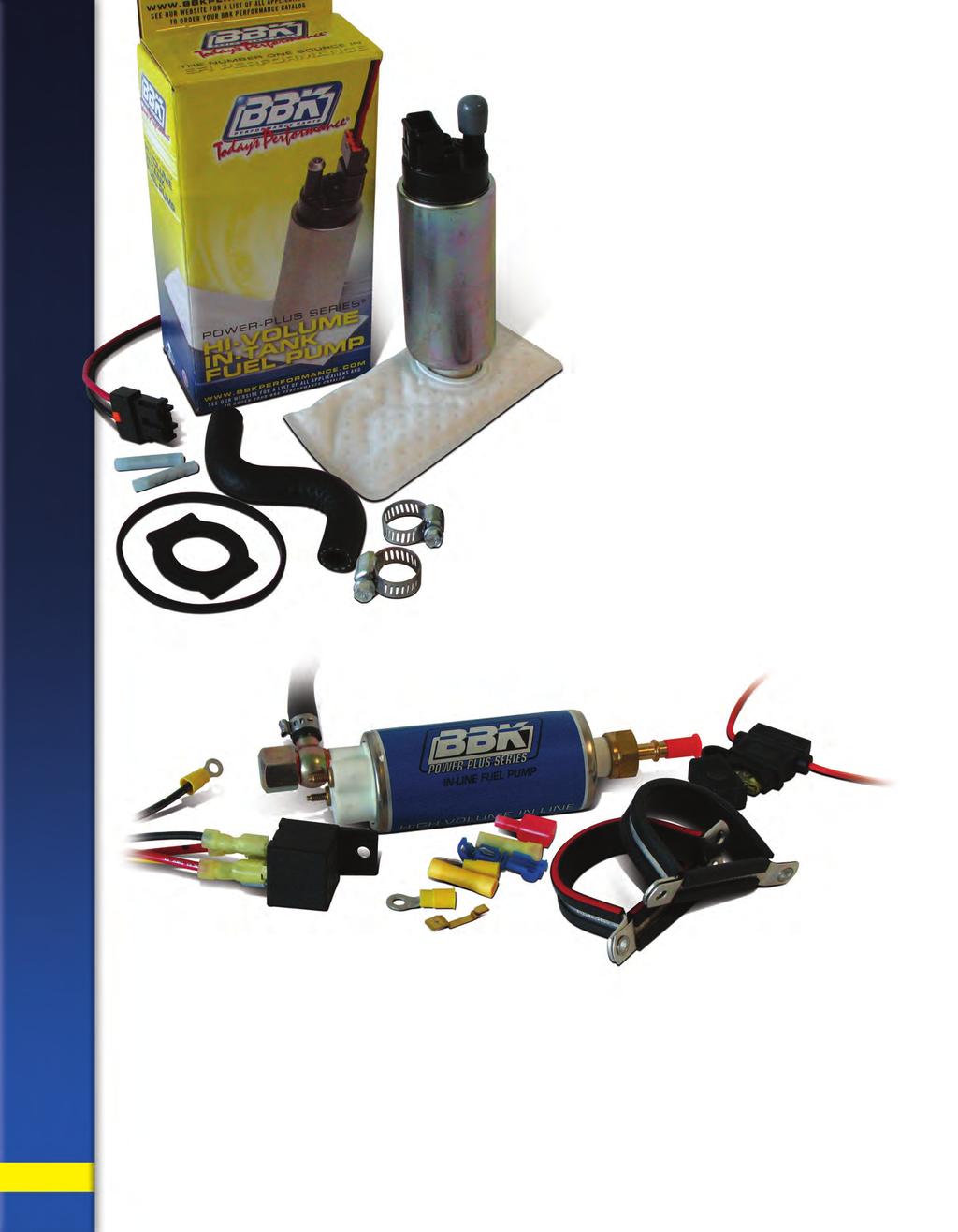 HIGH VOLUME FUEL PUMP KITS *Wire harness not included with all kits (not required). **Some modifications required to stock system, includes larger return line.
