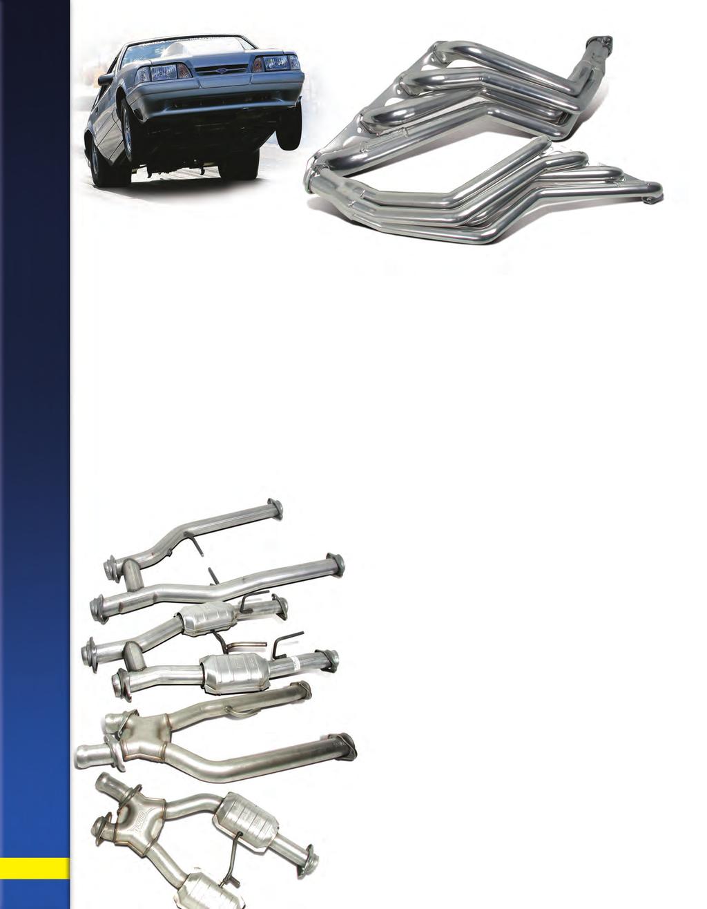 FORD PERFORMANCE EXHAUST 1979 95 LONG TUBE HEADERS CHECK OUT ONLINE VIDEO DIRECT BOLT ON, MATCHING MID-PIPES BELOW BOLT-ON 20 30 HORSEPOWER AVAILALE IN CHROME OR POLISHED CERAMIC Available in both