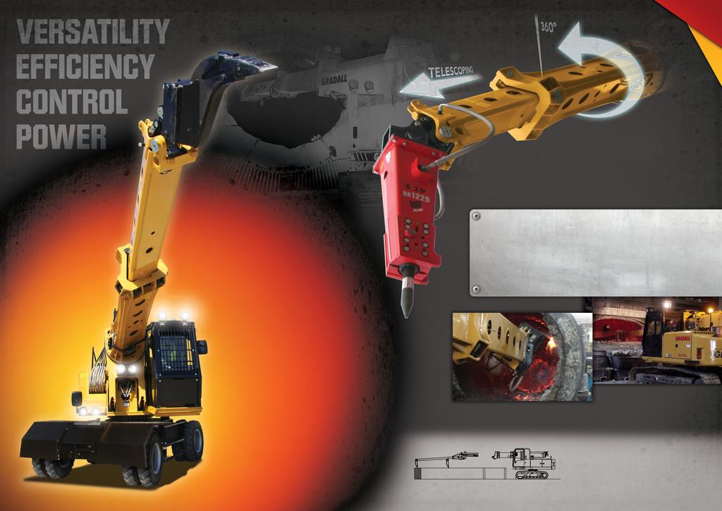 Auxiliary hydraulics line is fully protected, assuring a long life in rugged industrial applications. Metal mill maintenance is dirty, hot, rugged work in extreme environments.