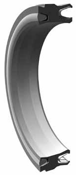 Polon Rod seal/wiper E7 The self-retaining E7 rod seal/wiper is a version of the profil EU for extreme working conditions with regard to temperature and chemical resistance and dry running.