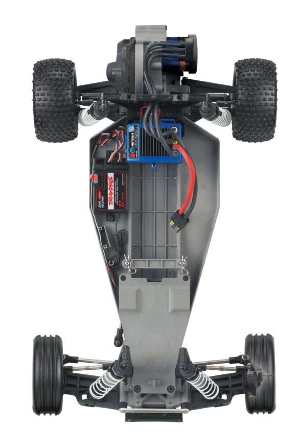 Anatomy of the Bandit Turnbuckle (Rear Camber Link ) Half Shaft Rear Shock Tower Rear Body Mount Brushless Motor (Velineon 3500) Transmission Electronic Speed Control (VXL-3s) EZ-Set Button (On/Off