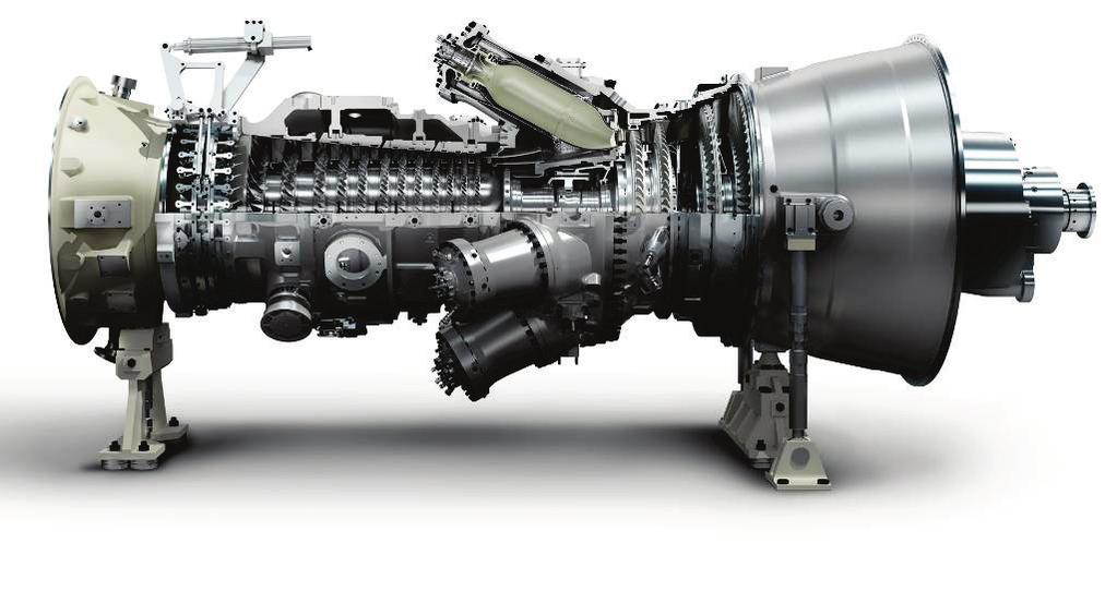 Figure 1: SGT-750 gas turbine The technology in the SGT-750 is based on the overall Siemens gas turbine fleet, both the industrial and the utility ranges.
