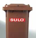 The collector is not required to unlock the bin prior to emptying lso available as a manual lock PLOK VI Standard