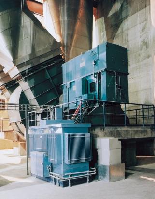 Sub-synchronous converter cascade rated at 3,300 kw, with a 50 percent speed control range for the exhaust fan 4 Network 32 clinker production Two segments of this network have been prepared for