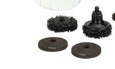 abrasives (coarse-brown) in each 50 ( ) / 75 mm ( ) combi-kit with direct drive striping paint / removing rust grinding / sanding Article no.