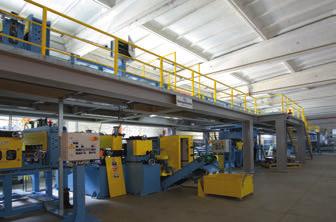 Line for steel sheet painting Production capacity of the line for steel sheet painting is 70 000 tonnes a year.