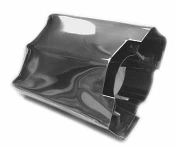 00 Fin Style Exhaust Deflector Stainless steel