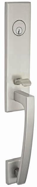 Skyline 2-Piece Handleset with Square Grab Select any knob or lever from  TO ORDER HANDLESETS Specify Door Thickness, ^ Not