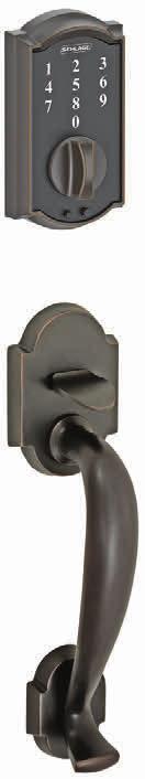 HANDLESETS ENTRY HARDWARE WITH SCHLAGE TOUCH KEYLESS DEABOLTS ILABLE ES: ORB - OIL RUBBED BRONZE LIST PRICE: HANDLESETS WITH