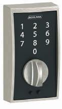 TO ORDER HANDLESETS Fusion M9 - Scalloped Two-Piece Handleset with Schlage Touch Deadbolt H H - HANDLESET KNOB OR LEVER *