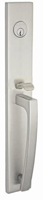Handleset with Square Grab TO ORDER HANDLESETS Select any knob or lever from pages 72-73 or 80-81.