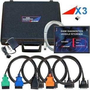 Get Started With Domestic & Asian Package EASE-X3-EVI-U EASE OBD II PC Scan Tool Package Includes:. EASE Enhanced Vehicle Interface (EVI-6000) - USB PC Connection.