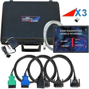 Get Started With Domestic Package DOM-X3-EVI-U EASE Domestic PC Scan Tool Package Includes:. EASE Enhanced Vehicle Interface (EVI-6000) - USB PC Connection.