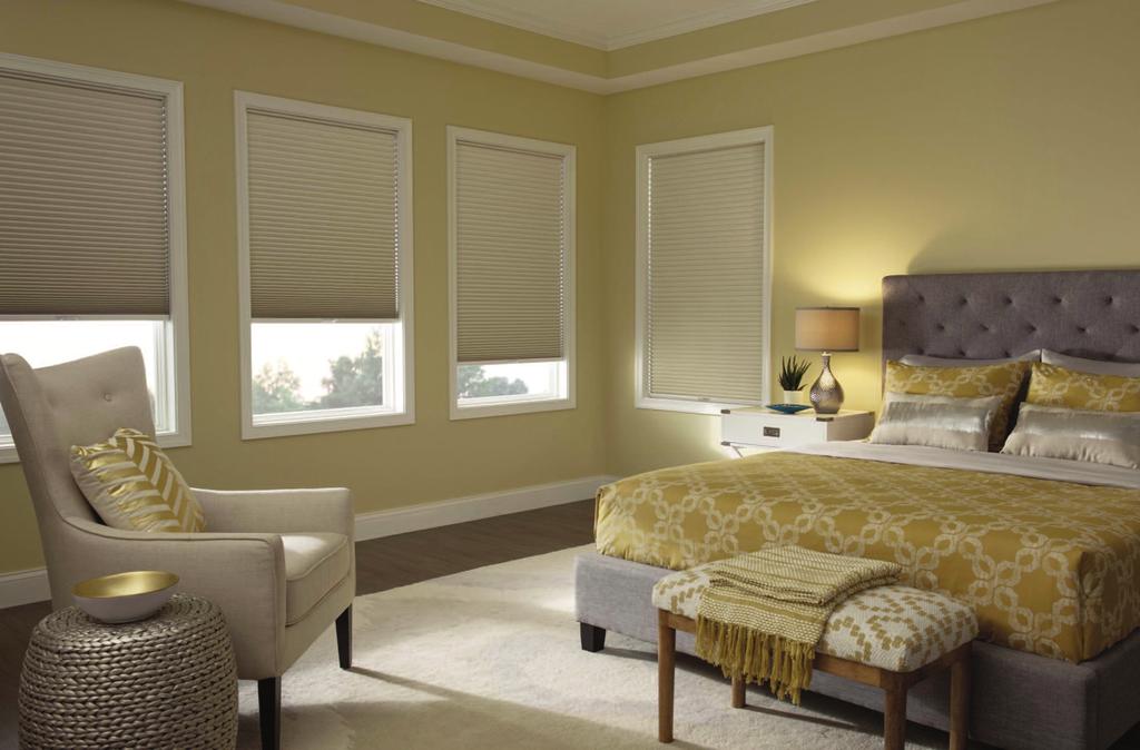 // Honeycomb Shades features & benefits Their distinctive cellular construction helps insulate homes and reduce heating and cooling bills.
