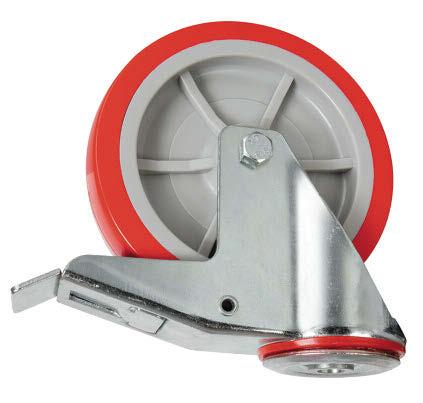 nylon centre wheel Roller bearing Combined swivel and wheel brake Roller bearing Bolt hole fitting Bolt