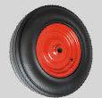 Plastic centre Solid black rubber tyre, Metal centre Solid black rubber tyre, Metal