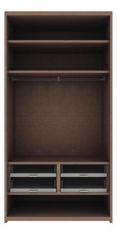 Glass drawers P/D 58 - H 90 - L/W 58 Cassetti aperti Open drawers P/D 58 - H 90 - L/W 0 Vassoio portapantaloni Trouser holder tray P/D 58 - H 6
