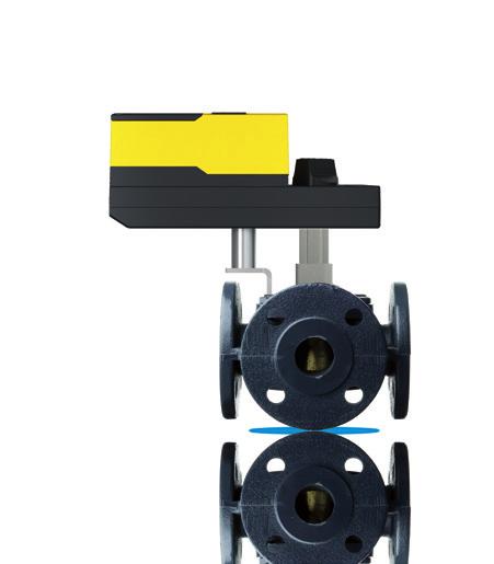 Control valves with electric rotary actuators For heating installations, single-family homes and community heating: rotary actuators and control valves from SAUTER.