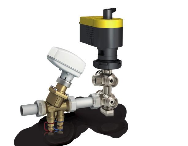 6-way ball valve with electric rotary actuator Compact, reliable and easy to install: the SAUTER 6-way ball valve. Heating and cooling with just one regulating ball valve.